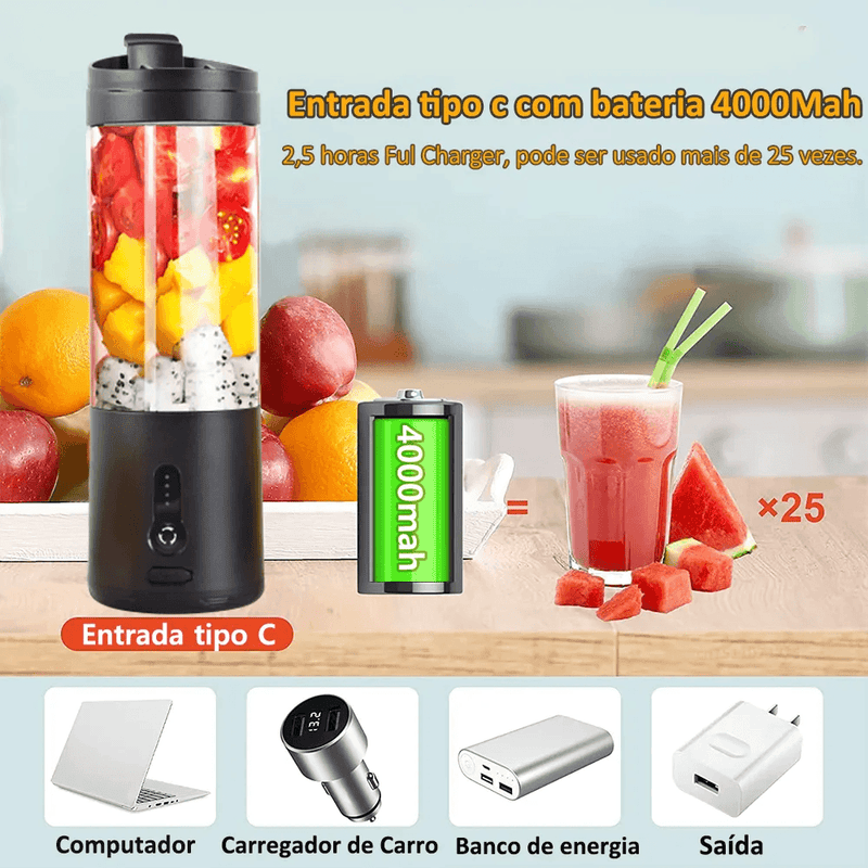 Mini liquidificador elétrico portátil - Compras Agil