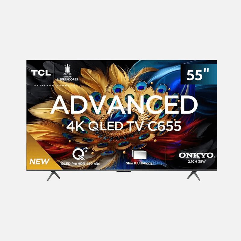 Smart TV 55” 4K UHD QLED TCL 55C655 Wi-Fi