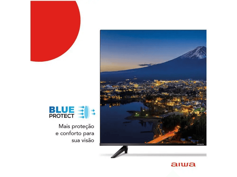 Smart TV 32” HD D-LED AIWA IPS Wi-Fi Bluetooth